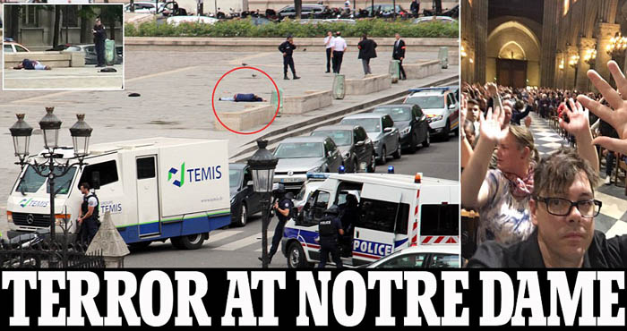 Turis Terjebak di Katedral Paris setelah Simpatisan ISIS Ditembak Polisi Prancis